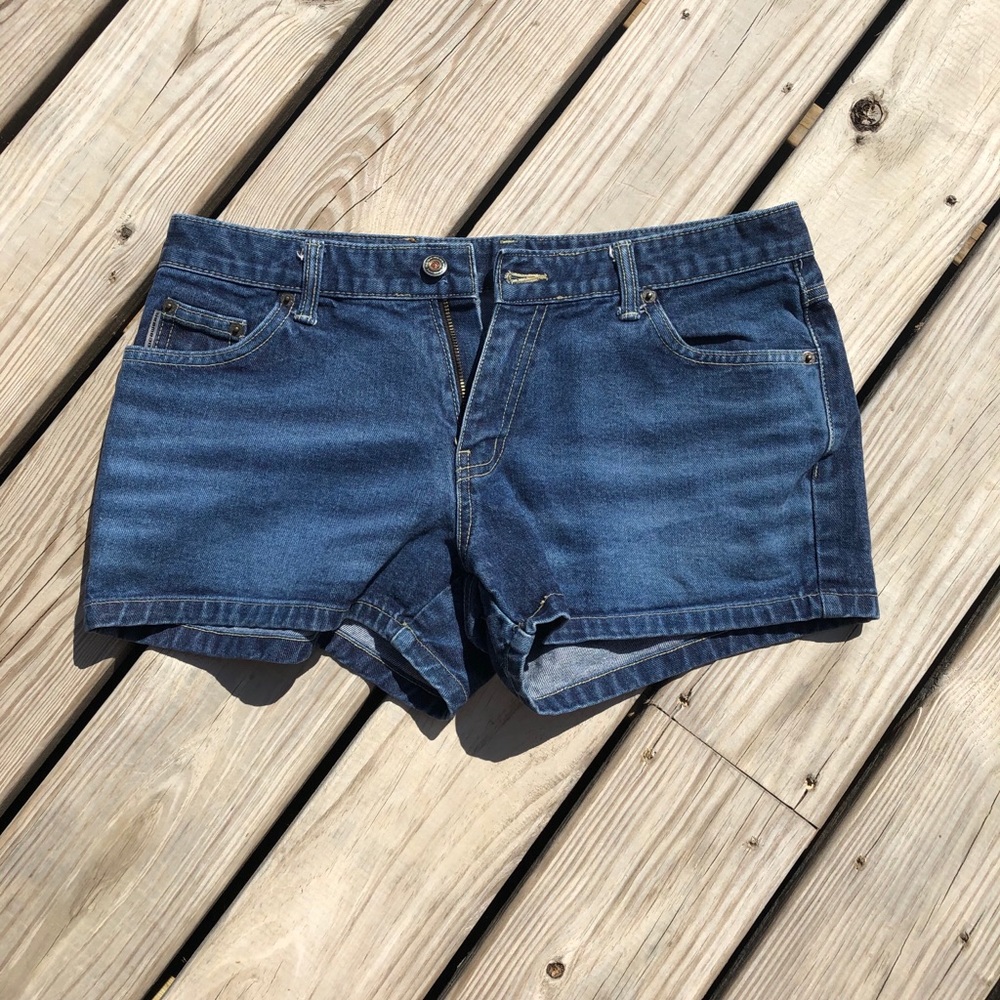 Rocawear dark blue jean shorts